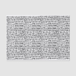 Frohe Weihnachtszettel Seidenpapier