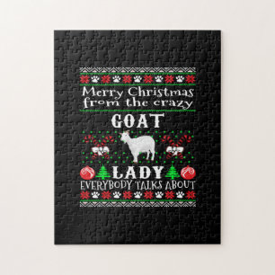 Frohe Weihnachtsziege Lady Ugly Geschenk