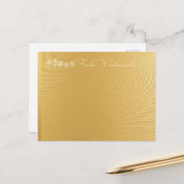 Frohe Weinsieben Merry Christmas Postkarte