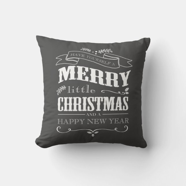 Frohe wenig Weihnachten Kissen (Vorderseite)