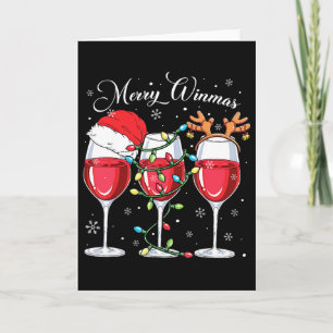 Frohe Winemas Lustige Weihnachten Weinliebhaber Sa Karte