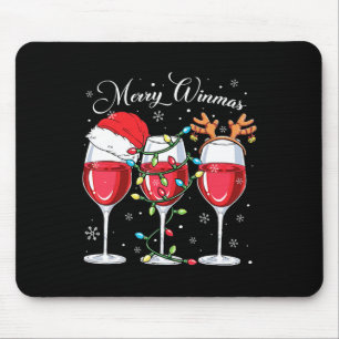 Frohe Winemas Lustiger Weihnachten Weinliebhaber S Mousepad