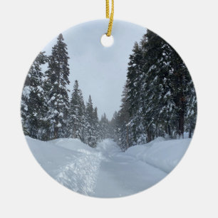 Frohe Winter aus Tahoe! Keramik Ornament