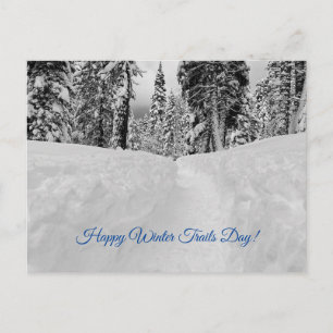 Frohe Winter Trails Day! Postkarte