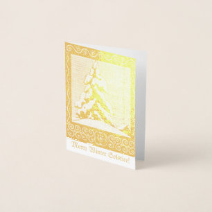 Frohe Wintersolstice! Folienkarte