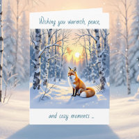 Frohe Wintersonnenwende | Fuchs im Schnee