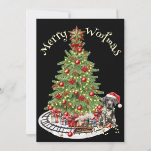 Frohe Woofmas Hunde-Design - Dogge Feiertagskarte