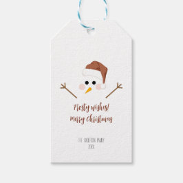 Frohe Wünsche! Frohe Weihnachten Geschenkanhänger
