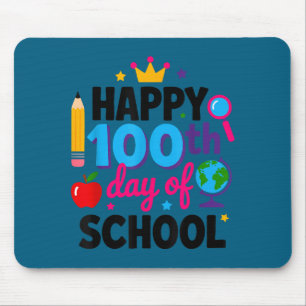 Frohen 100. Schultag 100 Tage schlauer Lehrer Mousepad