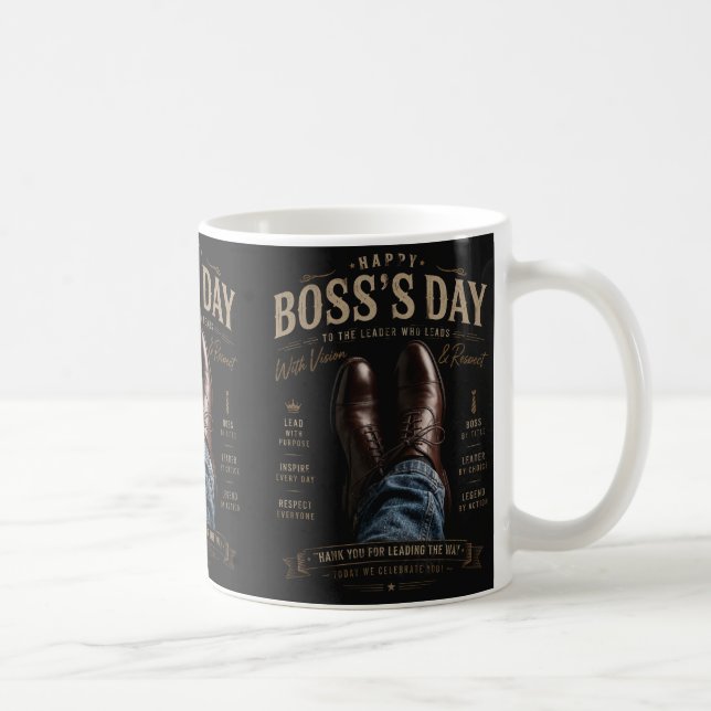 Frohen Boss-Tag Kaffeetasse (Rechts)