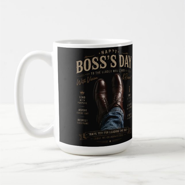 Frohen Boss-Tag Kaffeetasse (Links)