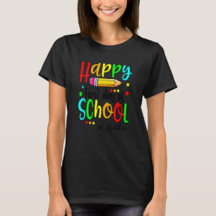 Frohen ersten Schultag Lehrer Jungen Mädchen zurüc T-Shirt
