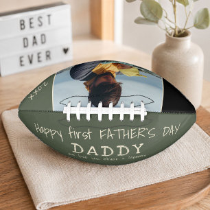 Frohen ersten Vatertag Daddy Papa Foto Football