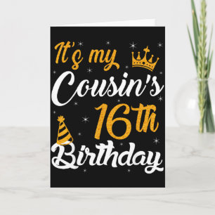 Frohen Es Ist Der 16. Geburtstag Meines Cousins 20 Karte