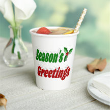 Frohen Festtage Holly Weihnachtstypografie