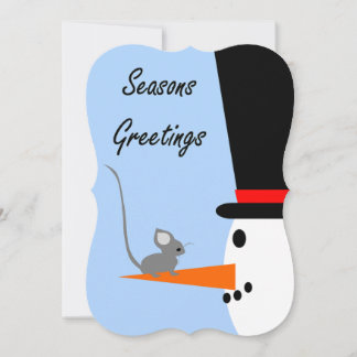 Frohen Festtage Snowman Feiertagskarte
