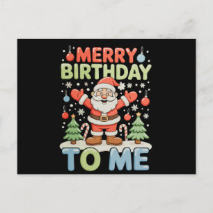 Frohen Geburtstag an mich Weihnachten Santa Xmas F