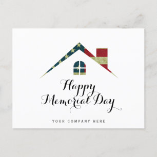 Frohen Gedenktag Immobilienhaus  Postkarte