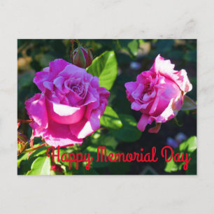 Frohen Gedenktag - Memorial Day Rose #1 Postkarte