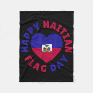 Frohen haitianischen Flaggentag Cool Haiti-Flagge  Fleecedecke