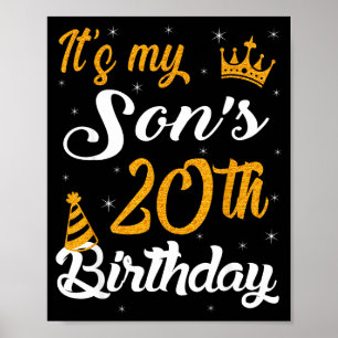 Frohen Herzens, mein Sohn wird 20 2005 20 Jahre al Poster