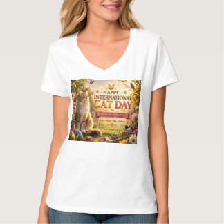 Frohen Internationalen Katzentag | Feiern Sie unse T-Shirt