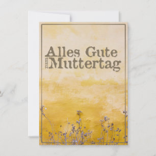 Frohen Muttertag auf vintage Blumenwiese