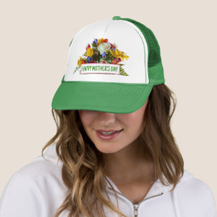 FROHEN MUTTERTAG BLUMENBLÜTEN TRUCKERKAPPE