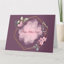 FROHEN MUTTERTAG (DUNKLE LILAC) KARTE