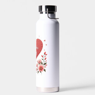 Frohen Muttertag Florales Herz Trinkflasche