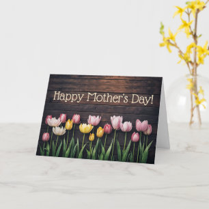 Frohen Muttertag General mit hübschen Tulpen Karte