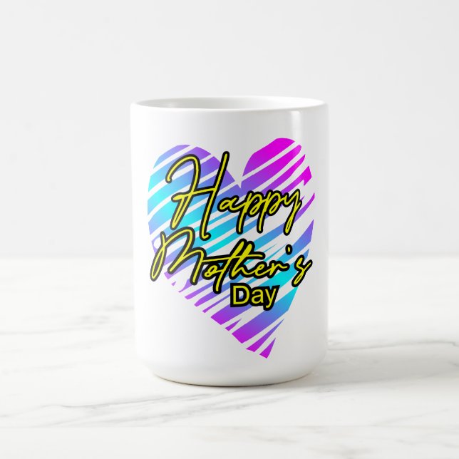 Frohen Muttertag Herz  Kaffeetasse (Mittel)