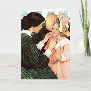 Frohen Muttertag. Individuelle Vintage-Kunst Karte