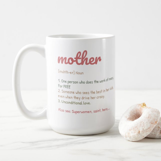 Frohen Muttertag Kaffeetasse (Mit Donut)