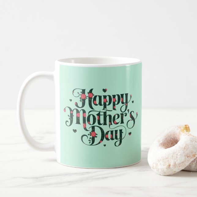 Frohen Muttertag Kaffeetasse (Mit Donut)