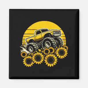Frohen Muttertag Kleinkind Sonnenblume Monstertruc Magnet