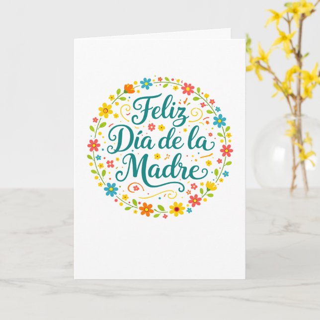 Frohen Muttertag Muttertags-Kalligrafie |  Karte (Gelbe Blume)