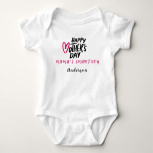 Frohen Muttertag Personalisierter Name Cute Morden Baby Strampler