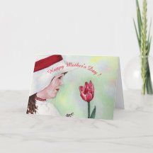 FROHEN MUTTERTAG ROTER TULPE