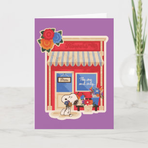 Frohen Muttertag   Snoopy Mütter Blumenladen Karte