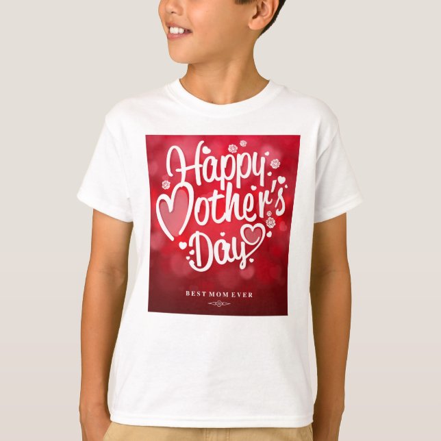 Frohen Muttertag Typography-23534 T-Shirt (Vorderseite)