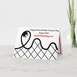 Frohen Nationalen Achterbahntag - 16. August Karte