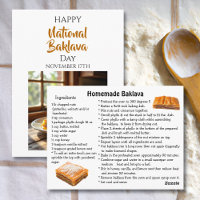 Frohen Nationalen Baklava-Tag | 17. November