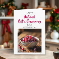 Frohen Nationalen Cranberry-Ess-Tag | 23. November