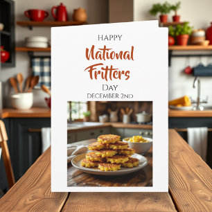 Frohen Nationalen Fritter-Tag   2. Dezember Karte