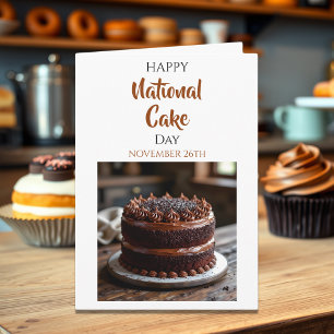 Frohen Nationalen Kuchentag! 26. November Karte
