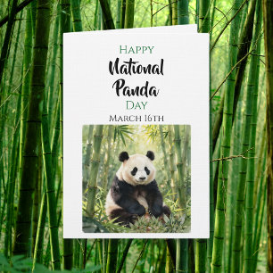 Frohen Nationalen Pandas-Tag   16. März Karte