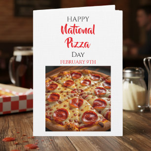 Frohen Nationalen Pizzatag   9. Februar Karte