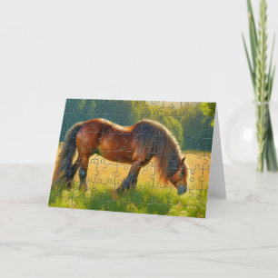 Frohen Nationalen Puzzle-Tag  Karte