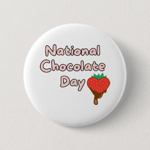 Frohen nationalen Schokoladentag Button